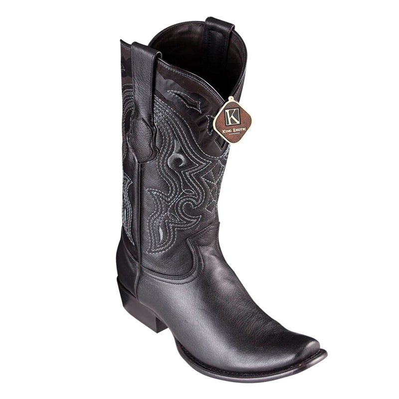 Men's King Exotic Leather Boots Dubai Toe Handcrafted Black (479B2705) main image 1