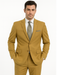 Men’s 2-Button Camel Khaki Single Breasted Suit