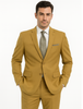 Men’s 2-Button Camel Khaki Single Breasted Suit