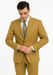 Men’s 2-Button Camel Khaki Single Breasted Suit