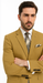 Men’s 2-Button Camel Khaki Single Breasted Suit