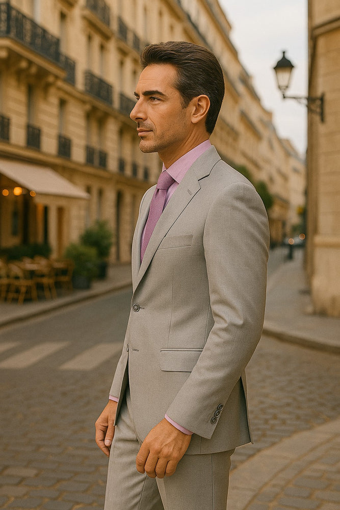 silver-suit-two-piece-jacket-pants