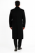 Men’s Black Wool-Blend Topcoat