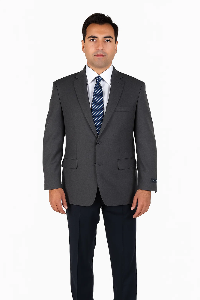 Men_s_Classic_2_Button_Gray_Blazer_Suit_Jacket