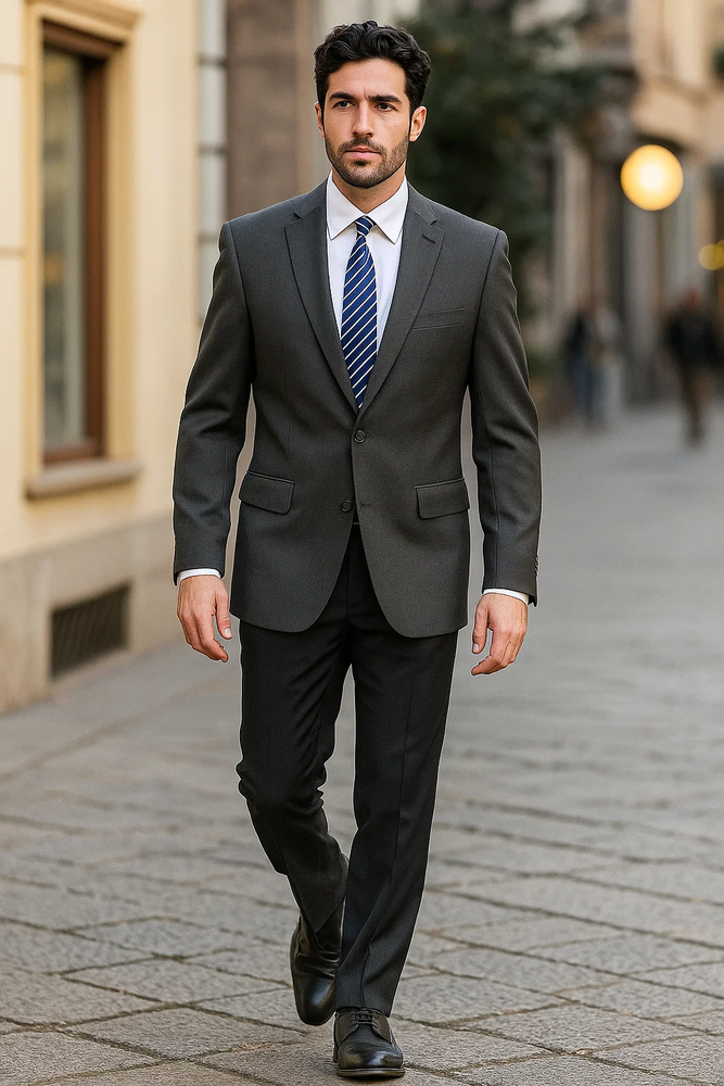 Men_s_Classic_2_Button_Gray_Blazer_Suit_Jacket