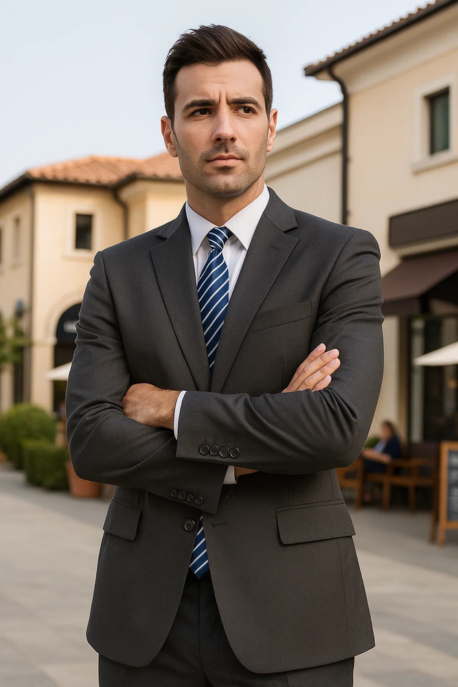 Men_s_Classic_2_Button_Gray_Blazer_Suit_Jacket