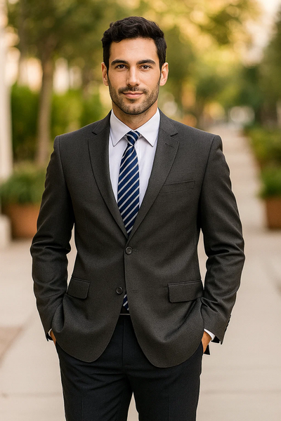 Men_s_Classic_2_Button_Gray_Blazer_Suit_Jacket