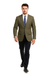 Men’s Classic Olive 2 Button Blazer Suit Jacket