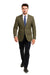 Men’s Classic Olive 2 Button Blazer Suit Jacket