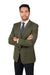 Men’s Classic Olive 2 Button Blazer Suit Jacket