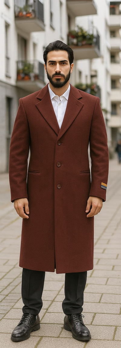 Burgundy Overcoat