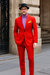 Men’s Hot Red 2-Piece Suit