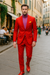 Men’s Hot Red 2-Piece Suit