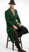 Men’s Hunter Green Full-Length Wool Overcoat