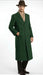 Men’s Hunter Green Full-Length Wool Overcoat