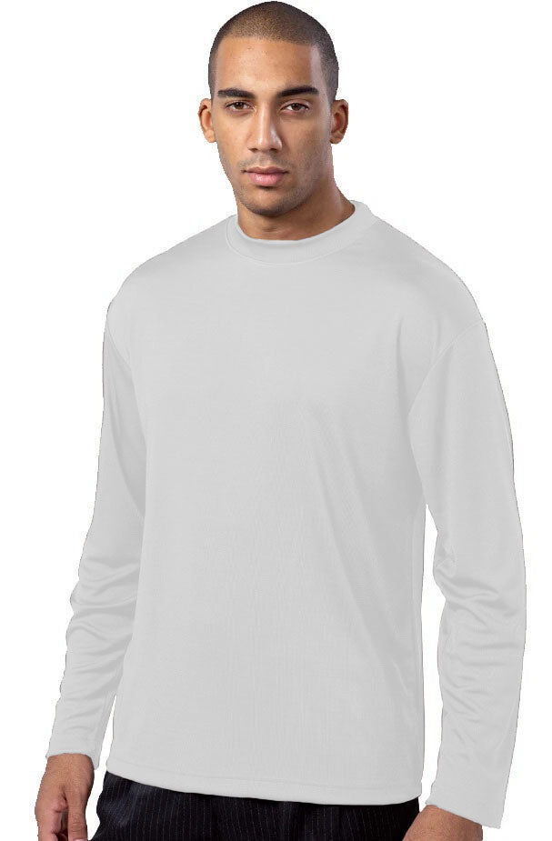 Mens Knitted Rayon Silky Smooth Feel Sweater Long Sleeve White