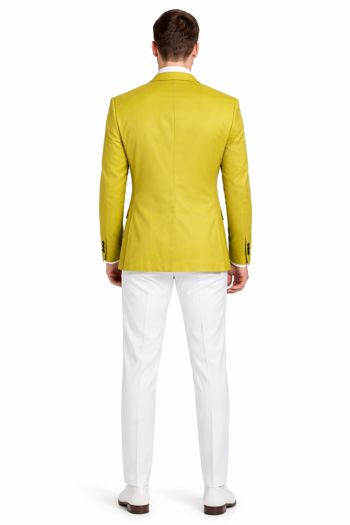 Men's Neon Green Blazer - Light Green Sport Coat