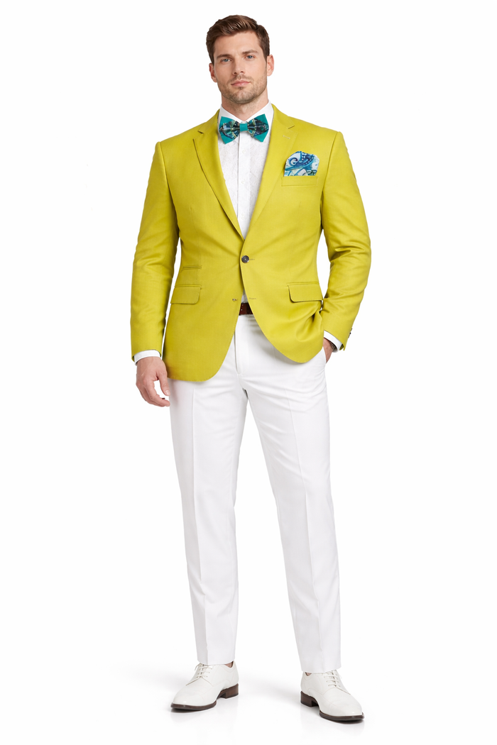 Men's Neon Green Blazer - Light Green Sport Coat
