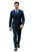 Men's Poplin Suit - Navy Blue