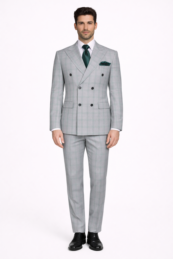 Men’s Rossi Man Milano RM1828 – Slim Fit Modern Suit - Formal Wear for Every Occasion