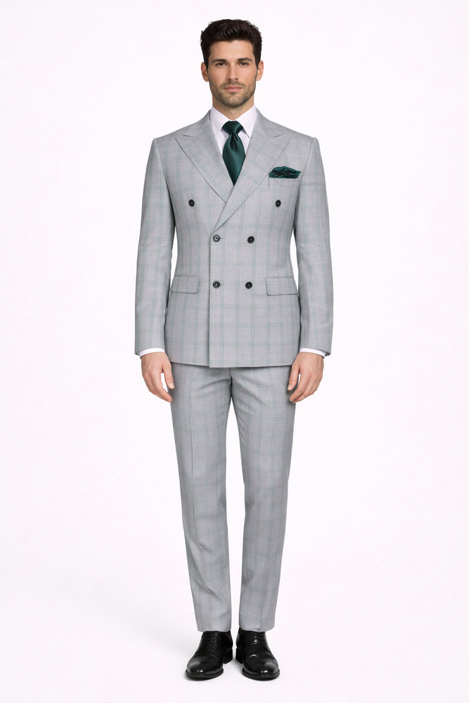 Men’s Rossi Man Milano RM1828 – Slim Fit Modern Suit - Formal Wear for Every Occasion