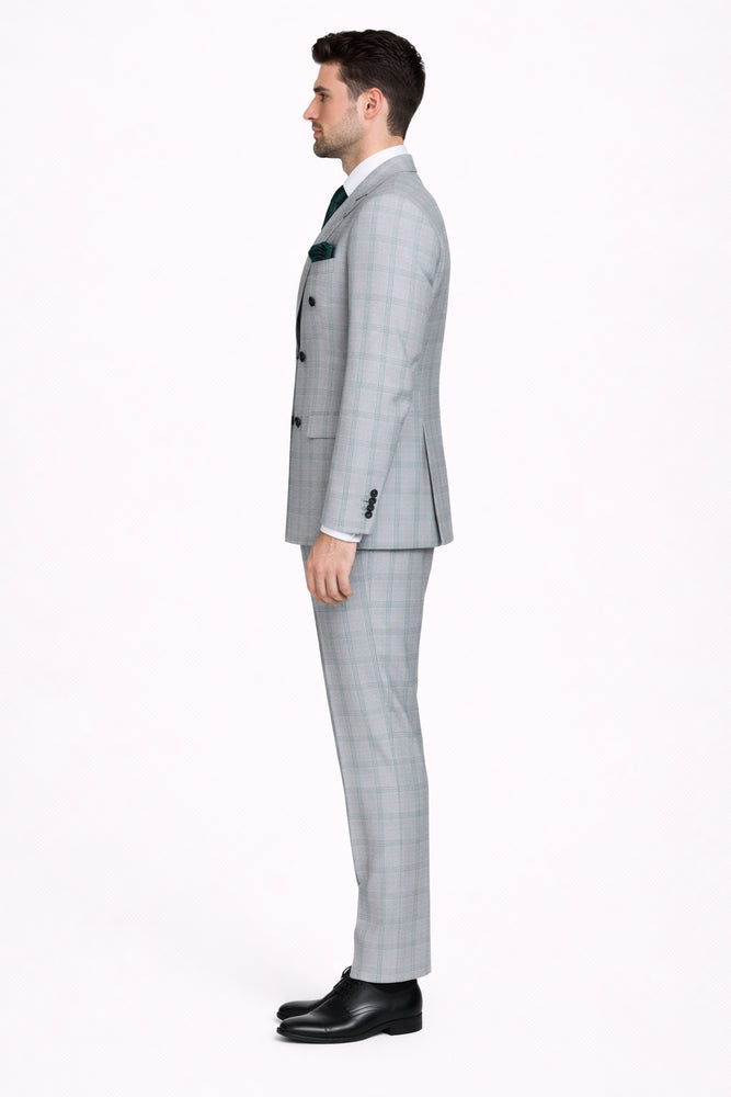 Men’s Rossi Man Milano RM1828 – Slim Fit Modern Suit - Formal Wear for Every Occasion
