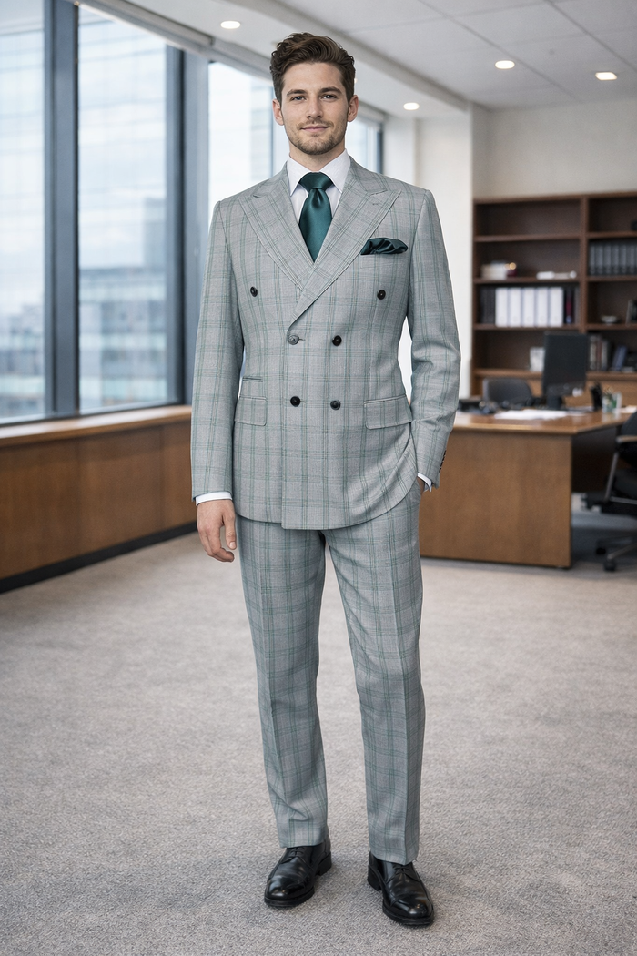 Men’s Rossi Man Milano RM1828 – Slim Fit Modern Suit - Formal Wear for Every Occasion