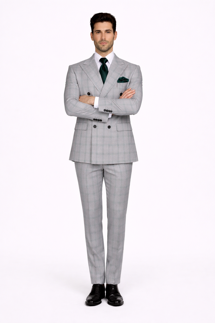 Men’s Rossi Man Milano RM1828 – Slim Fit Modern Suit - Formal Wear for Every Occasion