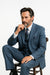 Men’s Saphire Steel Blue 3-Button Suit