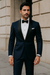 Men’s Satin Shawl Lapel Dark navy tuxedo suit
