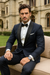 Men’s Satin Shawl Lapel Dark navy tuxedo suit