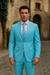 Men's Sky Baby Blue Turquoise 2 Piece 