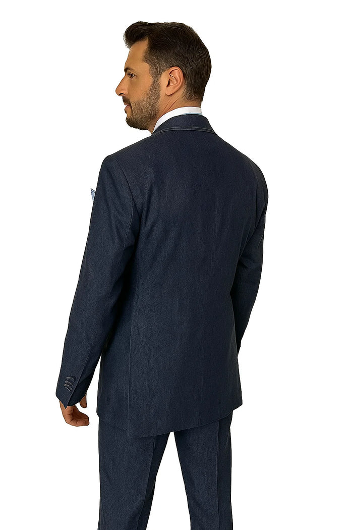 Men's Tailored Denim Suit 