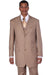 Men’s Vintage Vested Gangster Pinstripe Suit in Tan – 3 Piece Suit