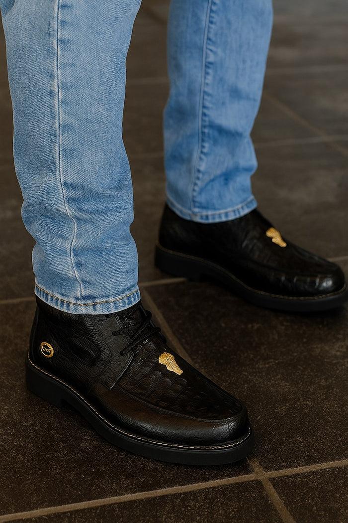 ostrich-caiman-leather-shoes