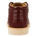 Burgundy crocodile boots for men