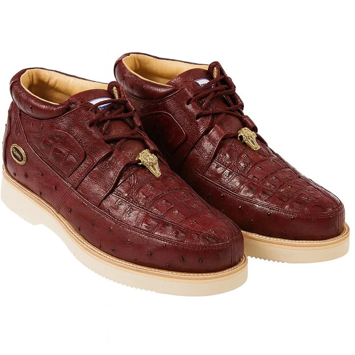 Caiman ostrich skin boots USA