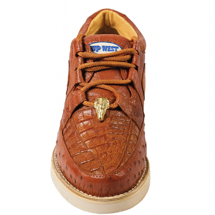 Men's Wild West Boots Caiman and Ostrich Skin Shoe 2ZA050203