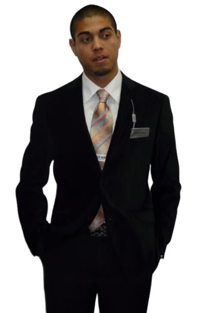 Men's Cheap Priced Designer Fashion Dress Casual For Men On Sale Sport Coat Solid Two Button Formal Black Tie or Casual Jacket Black Velvet Men's blazer