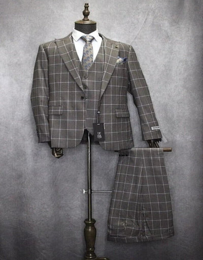 Mens Blue And White Striped Dress Shirt