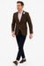 Mens Blazer Tweed Blazer Herringbone Blazer - Z-Dark Brown