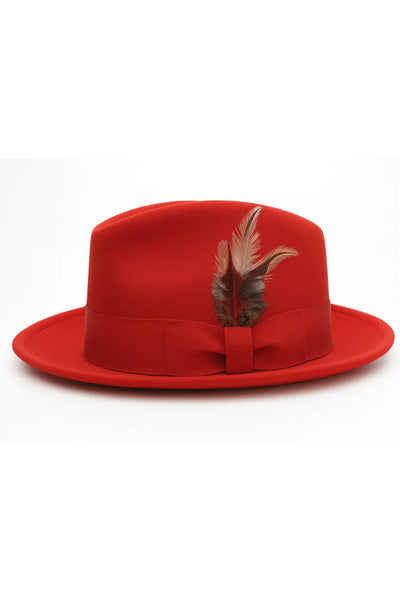 Mens Dress Hat Mens Red Fedora Hat