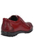 Mens Los Altos Genuine Ostrich Leg Patch Design Burgundy Sneaker
