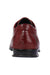 Mens Los Altos Genuine Ostrich Leg Patch Design Burgundy Sneaker