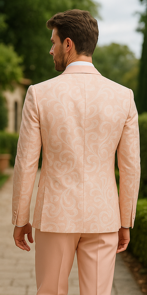 Mens Suit Rose Gold