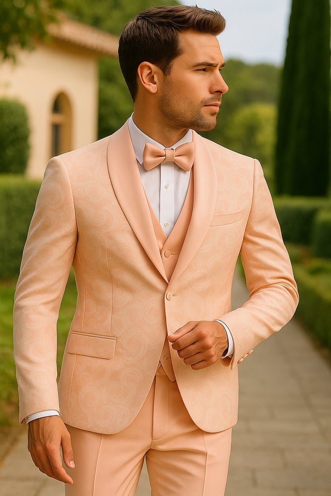 Mens Suit Rose Gold