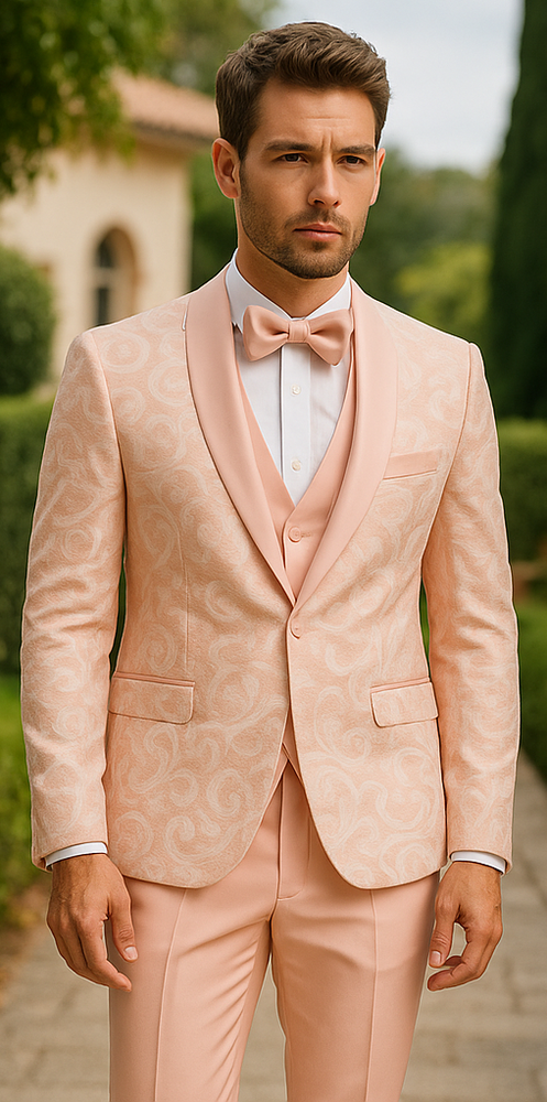 Mens Suit Rose Gold