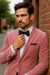 model-wearing-pink-velvet-dinner-jacket-with-bow-tie