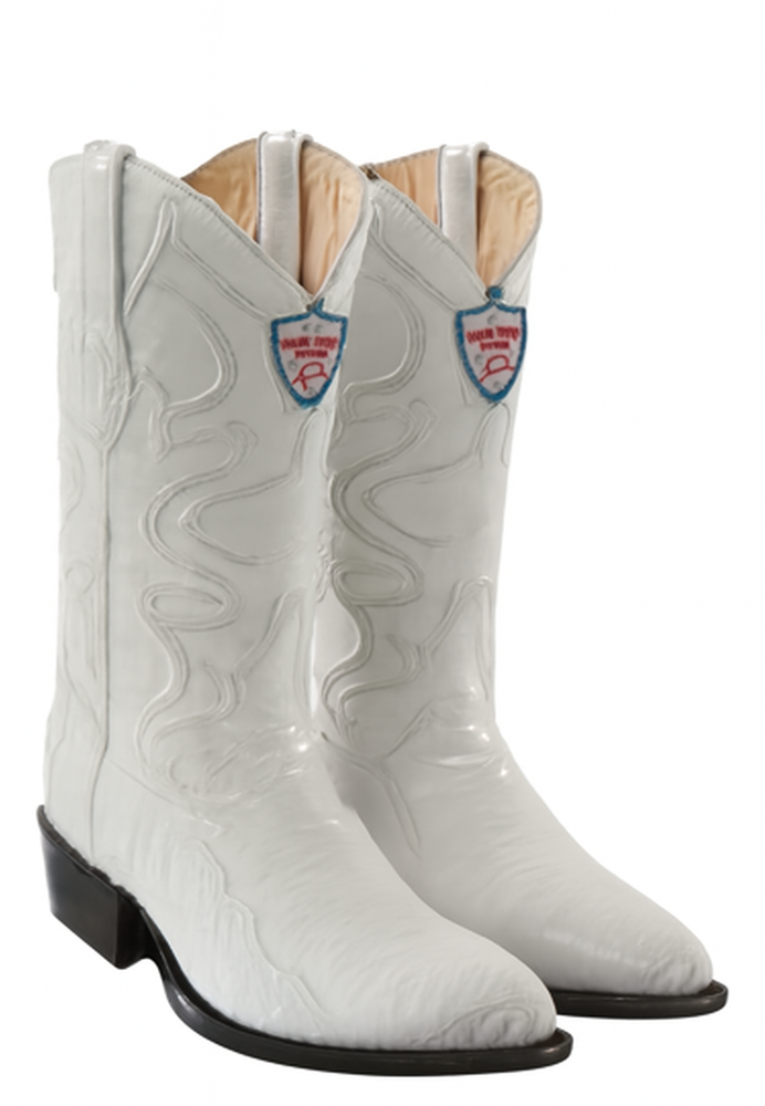 Mens White Cowboy Boot - White