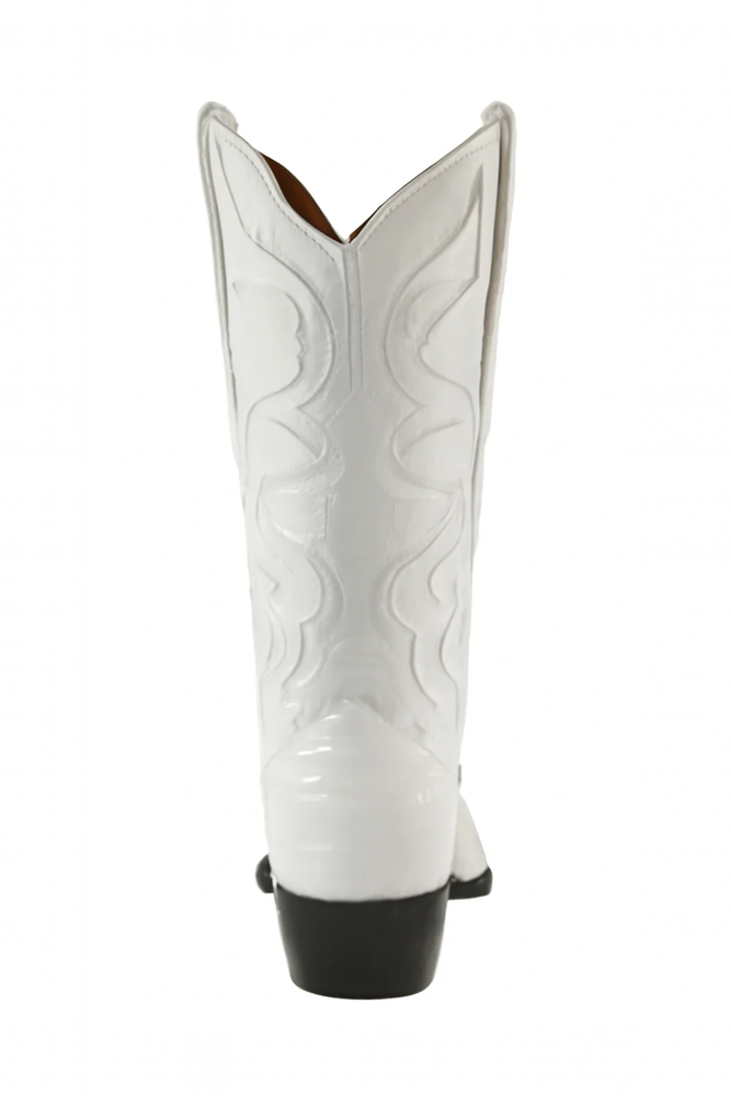 Mens White Cowboy Boot - White